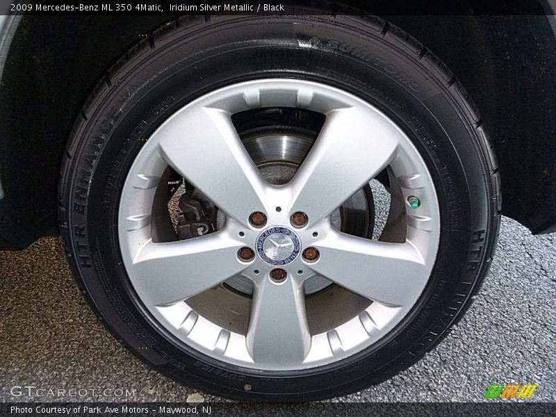 Iridium Silver Metallic / Black 2009 Mercedes-Benz ML 350 4Matic