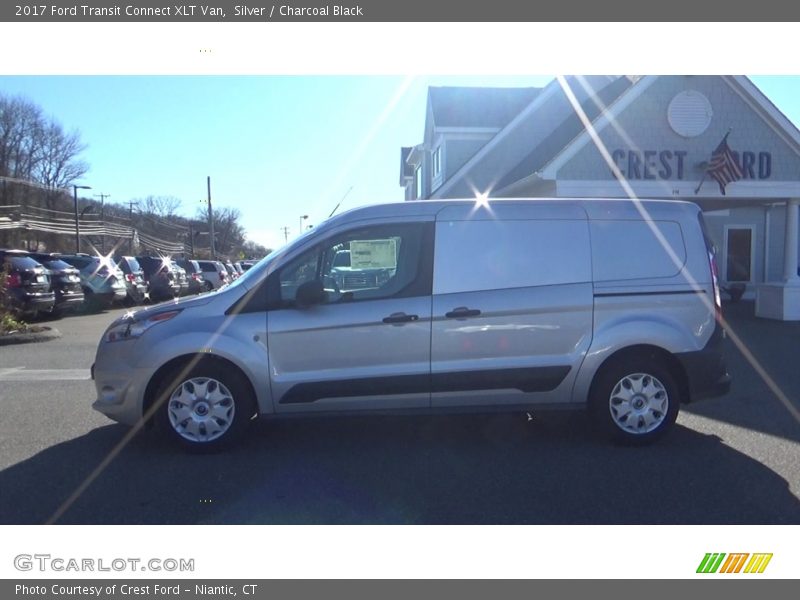 Silver / Charcoal Black 2017 Ford Transit Connect XLT Van