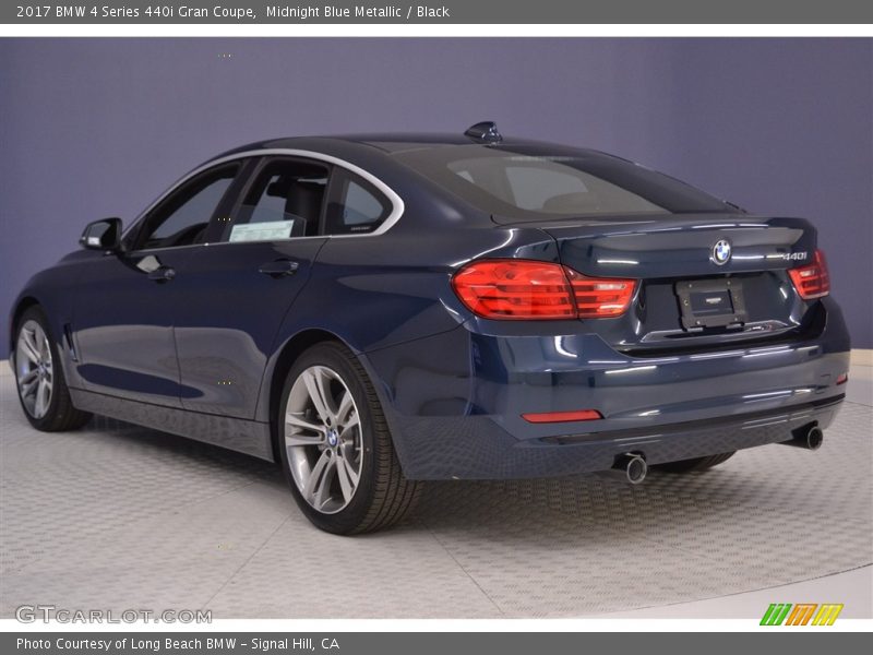 Midnight Blue Metallic / Black 2017 BMW 4 Series 440i Gran Coupe