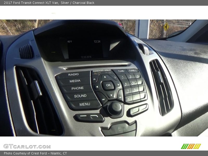 Silver / Charcoal Black 2017 Ford Transit Connect XLT Van