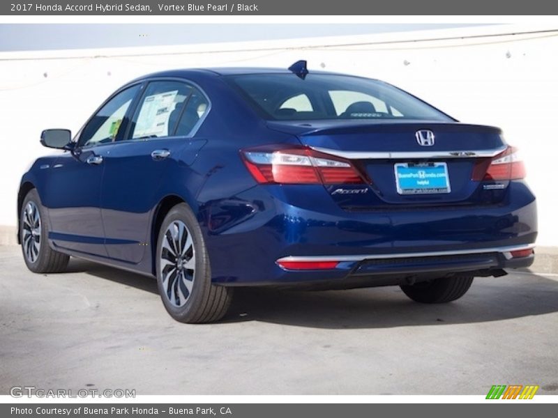 Vortex Blue Pearl / Black 2017 Honda Accord Hybrid Sedan
