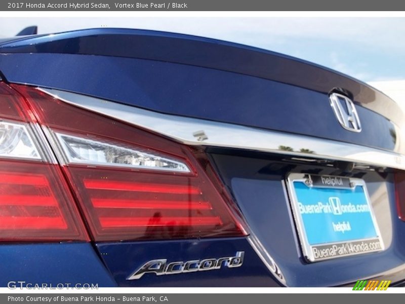 Vortex Blue Pearl / Black 2017 Honda Accord Hybrid Sedan