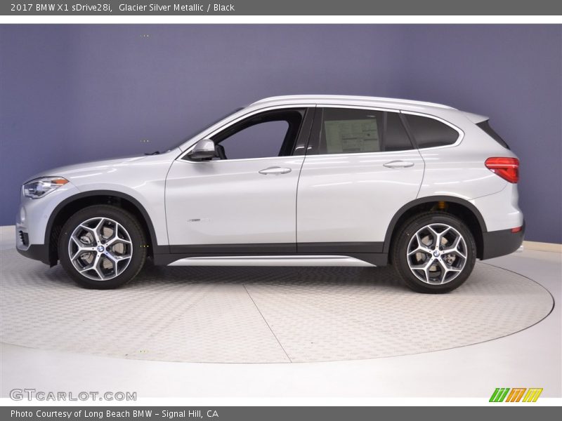 Glacier Silver Metallic / Black 2017 BMW X1 sDrive28i