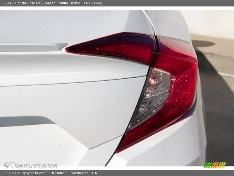 White Orchid Pearl / Ivory 2017 Honda Civic EX-L Sedan