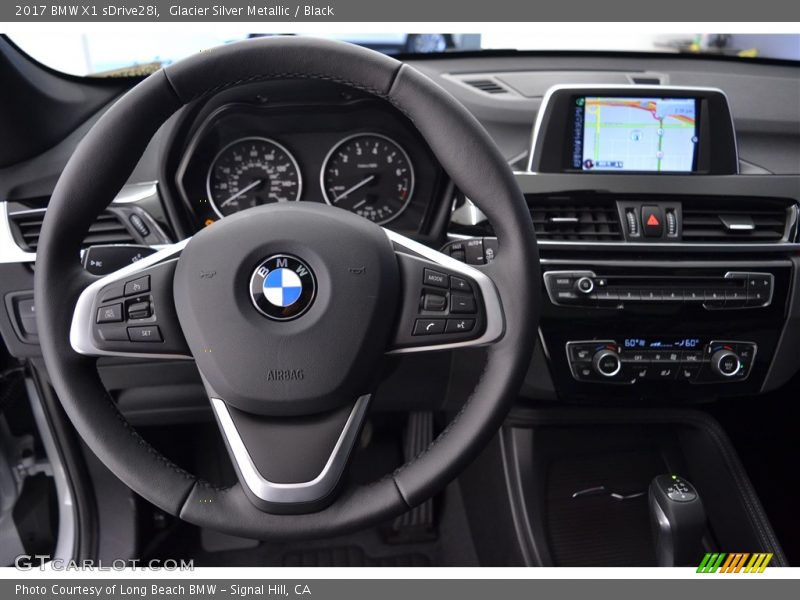 Glacier Silver Metallic / Black 2017 BMW X1 sDrive28i