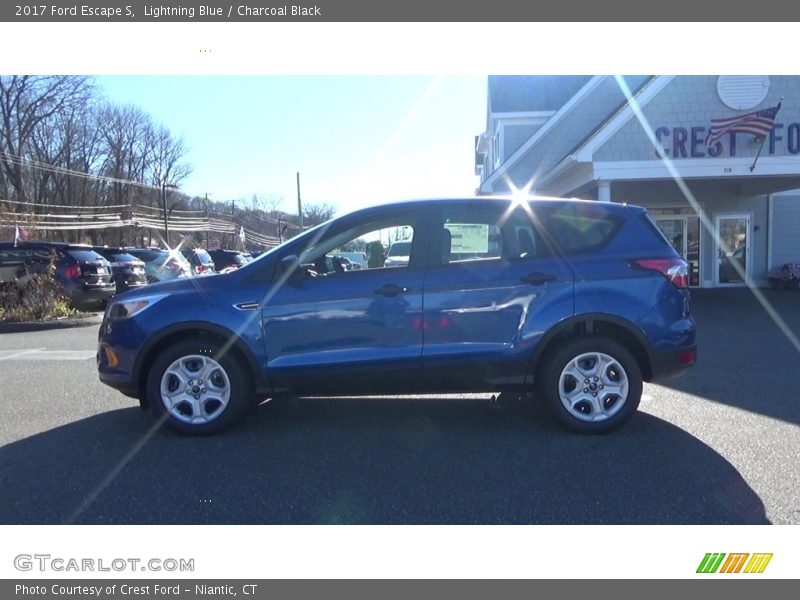 Lightning Blue / Charcoal Black 2017 Ford Escape S