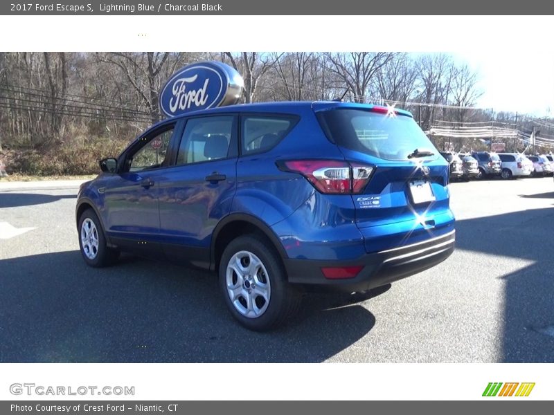 Lightning Blue / Charcoal Black 2017 Ford Escape S