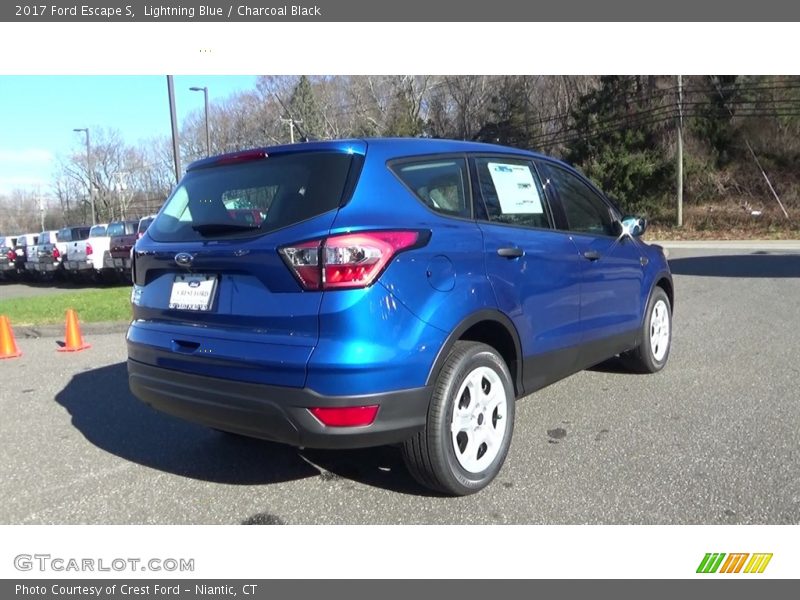 Lightning Blue / Charcoal Black 2017 Ford Escape S