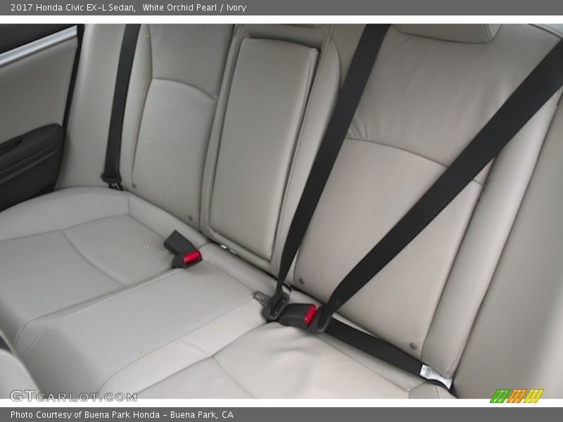 White Orchid Pearl / Ivory 2017 Honda Civic EX-L Sedan