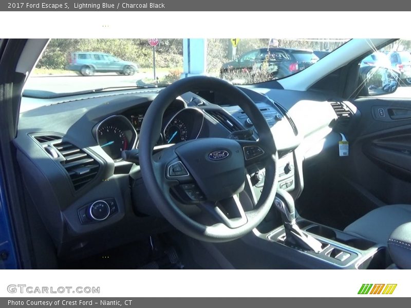 Lightning Blue / Charcoal Black 2017 Ford Escape S