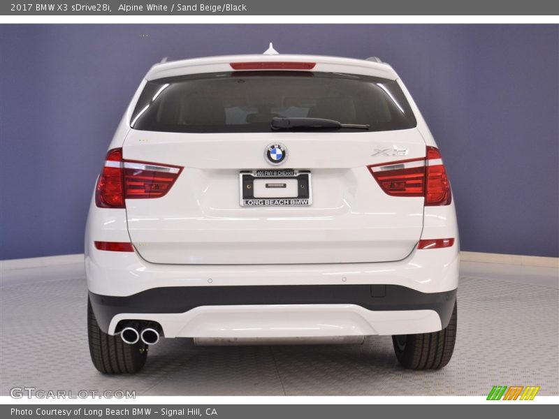 Alpine White / Sand Beige/Black 2017 BMW X3 sDrive28i