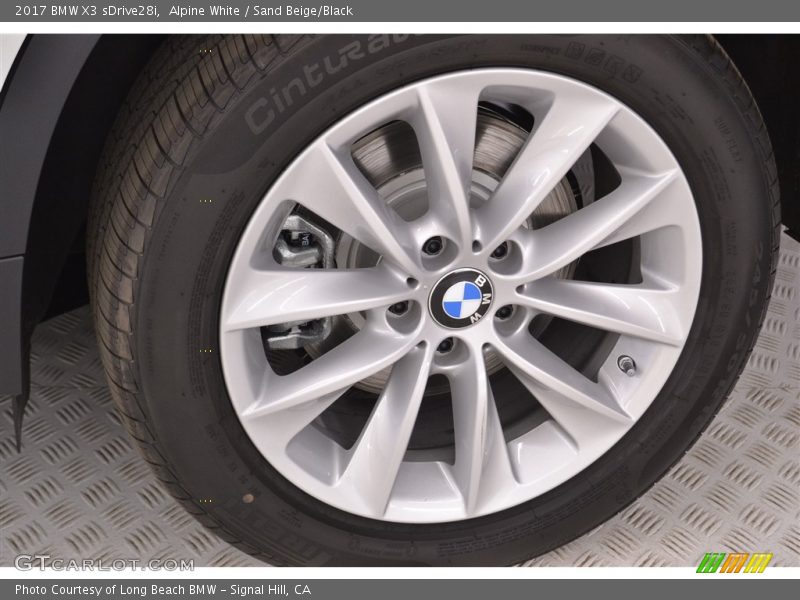 Alpine White / Sand Beige/Black 2017 BMW X3 sDrive28i