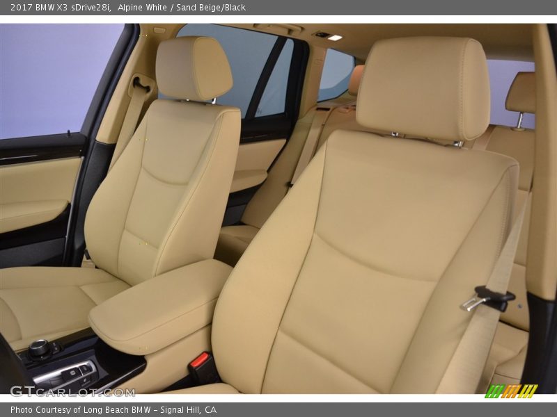 Alpine White / Sand Beige/Black 2017 BMW X3 sDrive28i