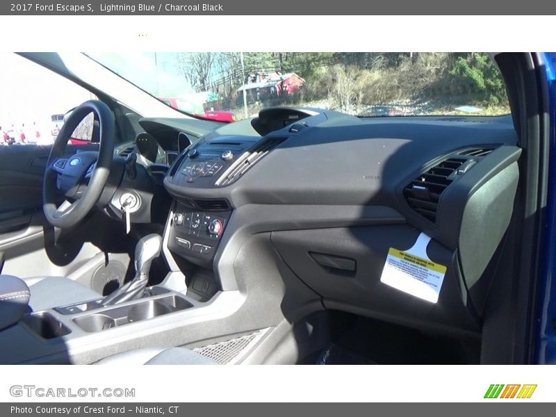 Lightning Blue / Charcoal Black 2017 Ford Escape S