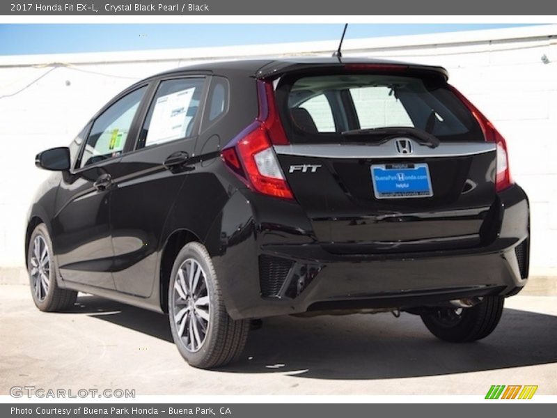 Crystal Black Pearl / Black 2017 Honda Fit EX-L