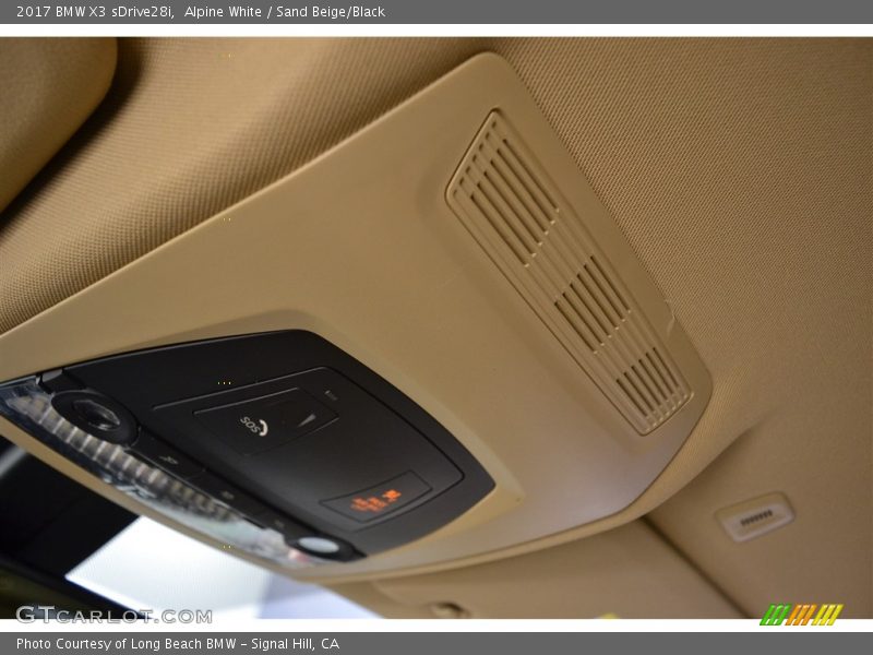 Alpine White / Sand Beige/Black 2017 BMW X3 sDrive28i