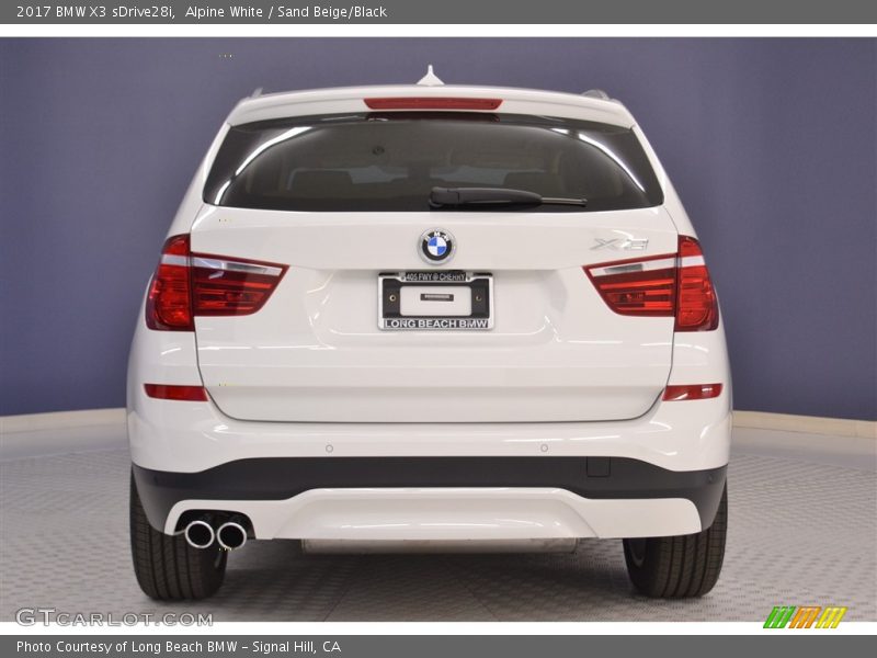 Alpine White / Sand Beige/Black 2017 BMW X3 sDrive28i