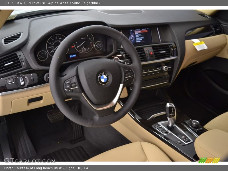 Alpine White / Sand Beige/Black 2017 BMW X3 sDrive28i