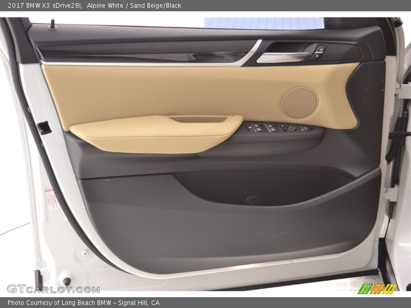 Alpine White / Sand Beige/Black 2017 BMW X3 sDrive28i