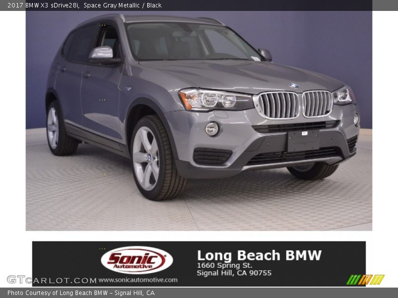 Space Gray Metallic / Black 2017 BMW X3 sDrive28i