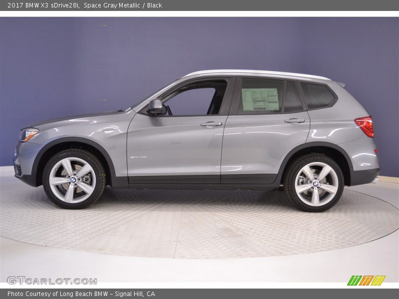 Space Gray Metallic / Black 2017 BMW X3 sDrive28i