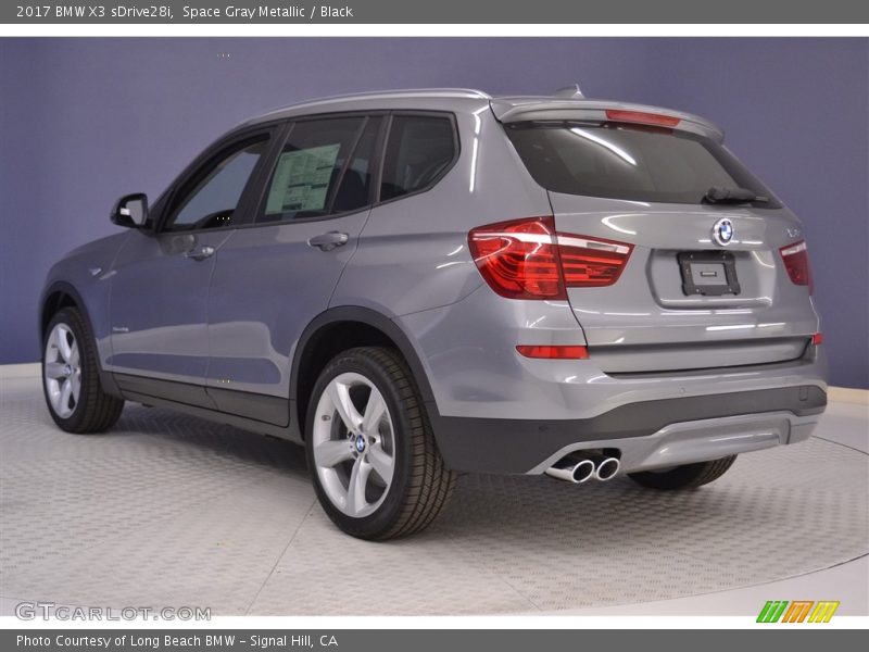 Space Gray Metallic / Black 2017 BMW X3 sDrive28i