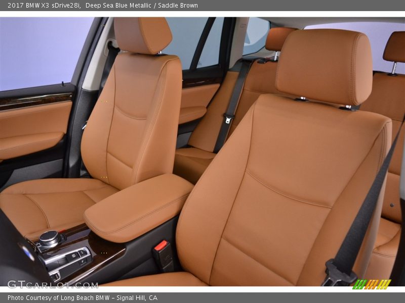 Deep Sea Blue Metallic / Saddle Brown 2017 BMW X3 sDrive28i