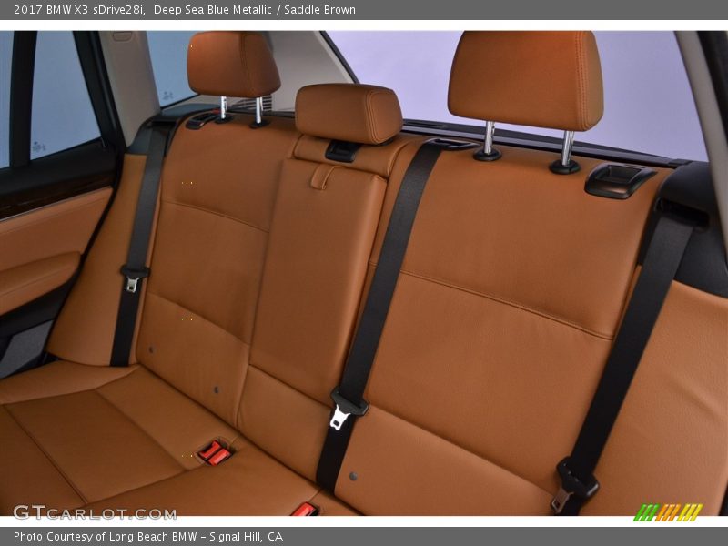 Deep Sea Blue Metallic / Saddle Brown 2017 BMW X3 sDrive28i