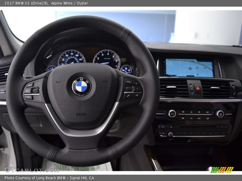 Alpine White / Oyster 2017 BMW X3 sDrive28i