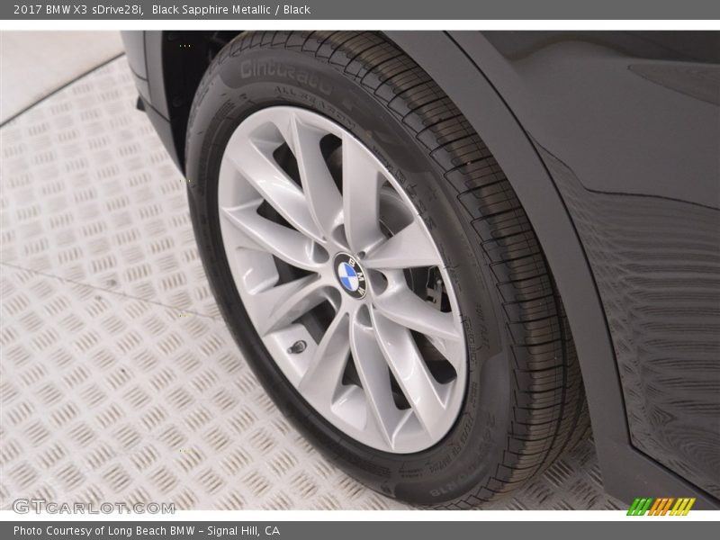 Black Sapphire Metallic / Black 2017 BMW X3 sDrive28i
