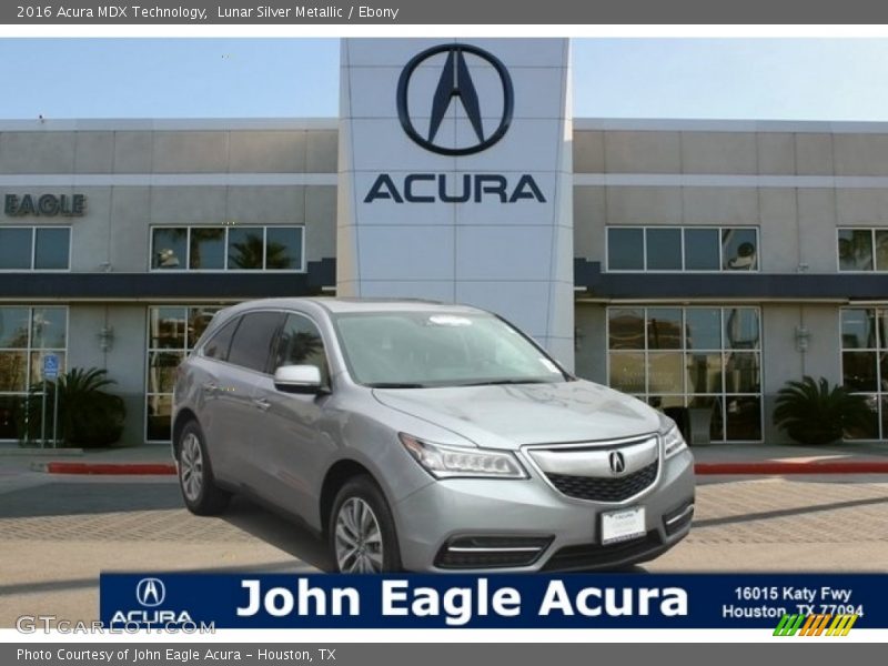 Lunar Silver Metallic / Ebony 2016 Acura MDX Technology