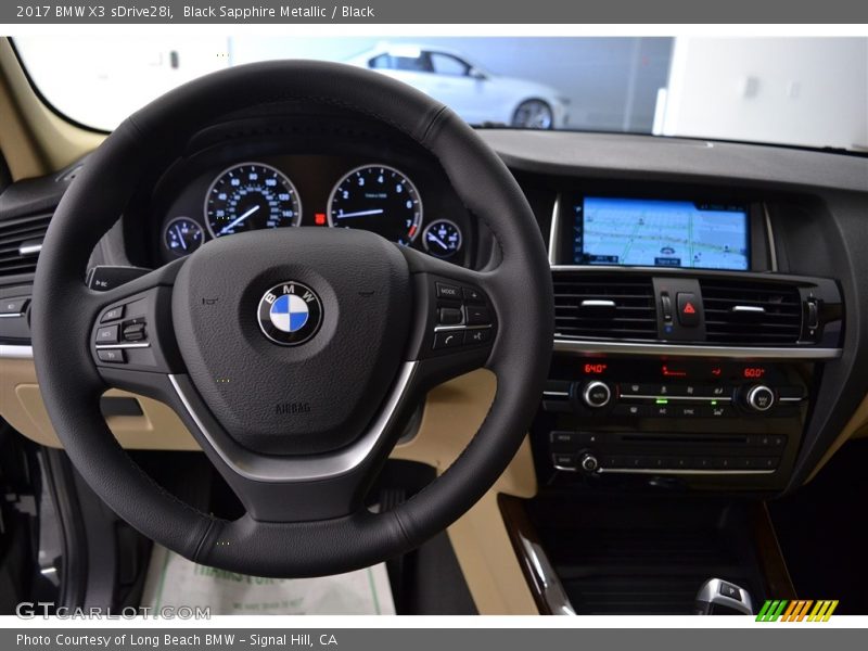 Black Sapphire Metallic / Black 2017 BMW X3 sDrive28i