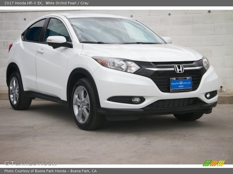White Orchid Pearl / Gray 2017 Honda HR-V EX