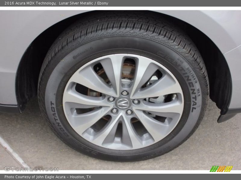Lunar Silver Metallic / Ebony 2016 Acura MDX Technology
