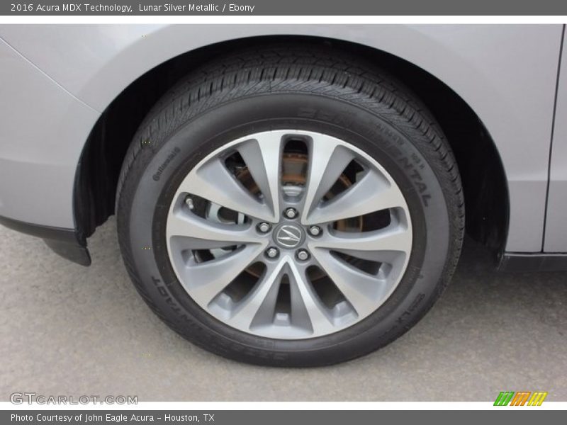 Lunar Silver Metallic / Ebony 2016 Acura MDX Technology