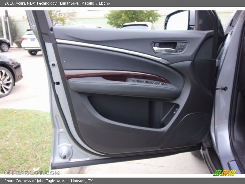 Lunar Silver Metallic / Ebony 2016 Acura MDX Technology