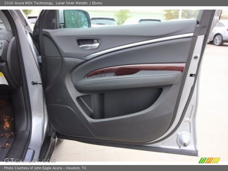 Lunar Silver Metallic / Ebony 2016 Acura MDX Technology