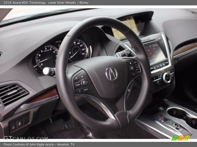 Lunar Silver Metallic / Ebony 2016 Acura MDX Technology