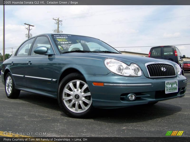 Celadon Green / Beige 2005 Hyundai Sonata GLS V6