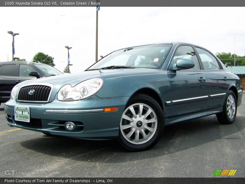 Celadon Green / Beige 2005 Hyundai Sonata GLS V6