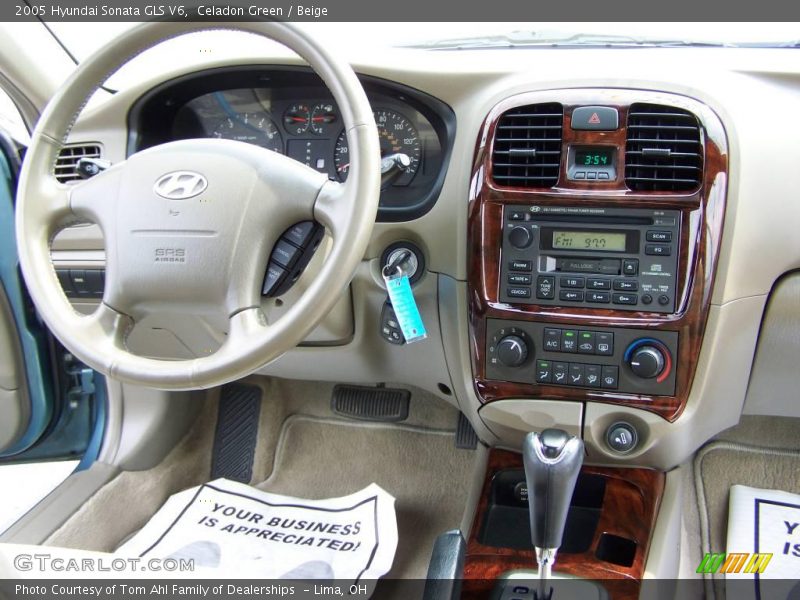 Celadon Green / Beige 2005 Hyundai Sonata GLS V6