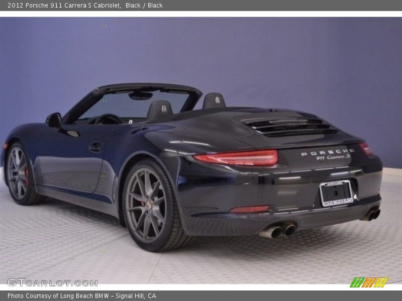 Black / Black 2012 Porsche 911 Carrera S Cabriolet