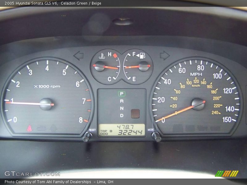 Celadon Green / Beige 2005 Hyundai Sonata GLS V6