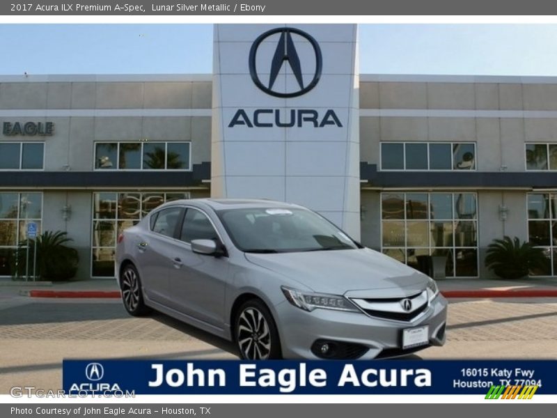 Lunar Silver Metallic / Ebony 2017 Acura ILX Premium A-Spec