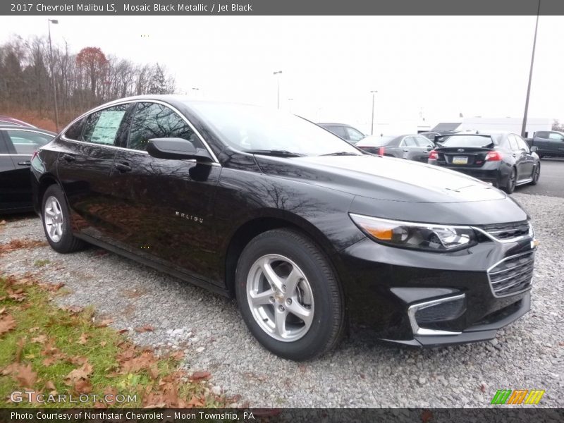 Mosaic Black Metallic / Jet Black 2017 Chevrolet Malibu LS
