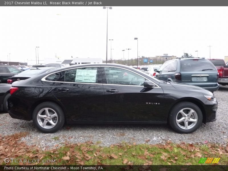 Mosaic Black Metallic / Jet Black 2017 Chevrolet Malibu LS
