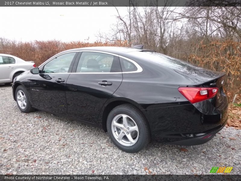 Mosaic Black Metallic / Jet Black 2017 Chevrolet Malibu LS