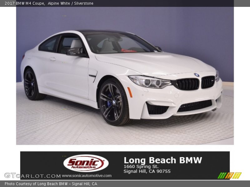 Alpine White / Silverstone 2017 BMW M4 Coupe