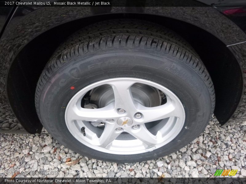Mosaic Black Metallic / Jet Black 2017 Chevrolet Malibu LS