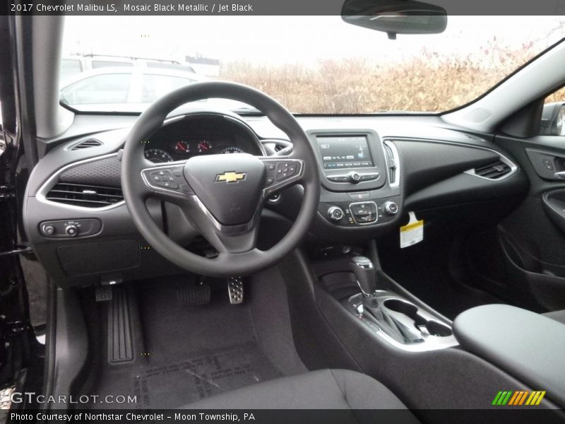 Mosaic Black Metallic / Jet Black 2017 Chevrolet Malibu LS